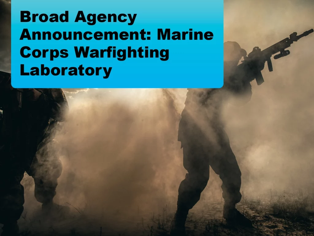 Broad Agency Announcement: Marine Corps Warfighting Laboratory