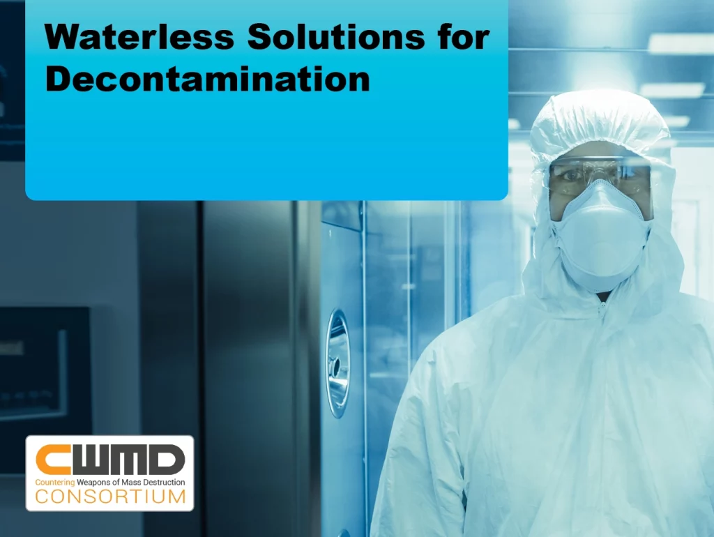 Due: 2023-12 Waterless Solutions for Decontamination